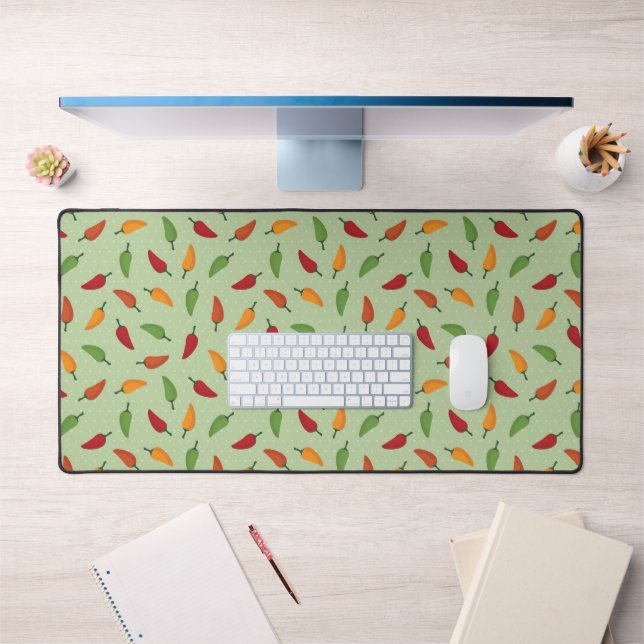 Chilli pepper pattern desk mat (Office 1)