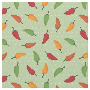Chilli pepper pattern fabric