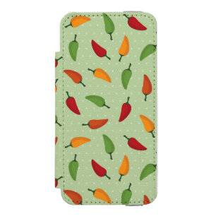 Chilli pepper pattern incipio watson™ iPhone 5 wallet case