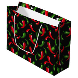 Chilli Pepper pattern large gift bag