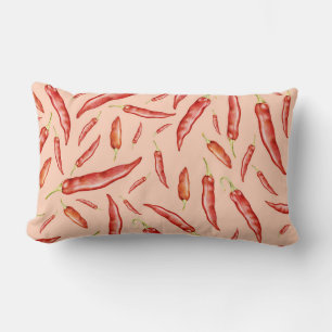 Chilli Pepper Pattern Lumbar Cushion