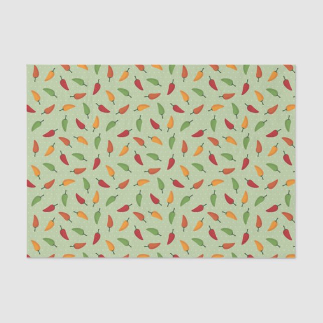 Chilli pepper pattern tissue paper (Front)