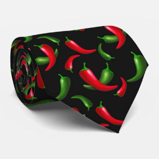 Chilli pepper pattern vegetable tie