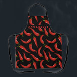 Chilli Pepper Personalise Apron<br><div class="desc">Add your name to personalise this bold veggie apron.</div>