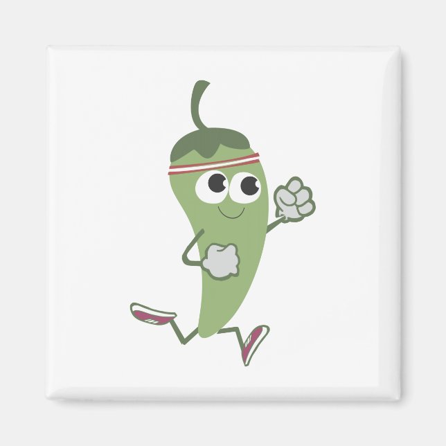 Chilli Pepper Runner Magnet (Front)