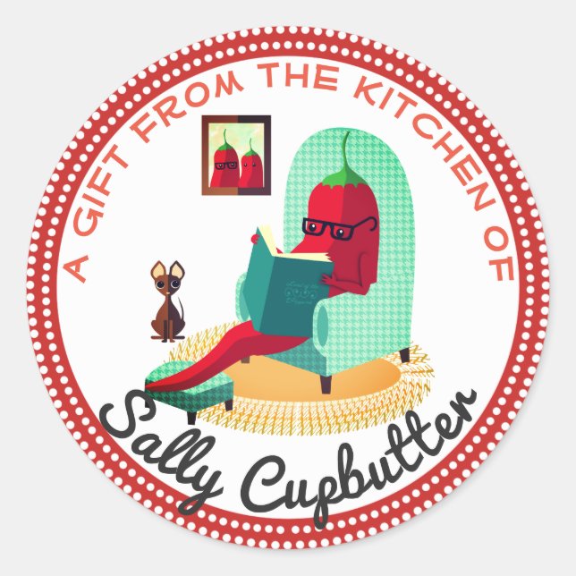 Chilli pepper salsa from the kitchen of sticker (Front)