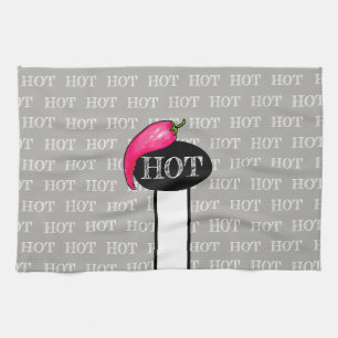 Chilli pepper tea towel