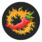 Chilli pepper with flame stickers