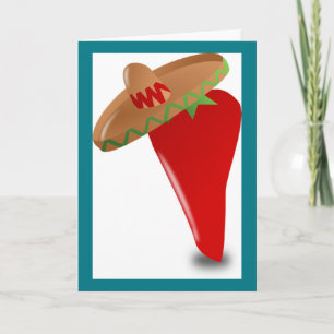 Chilli Pepper with Greeting Card