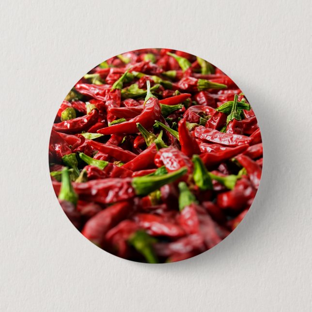 Chilli Peppers 6 Cm Round Badge (Front)