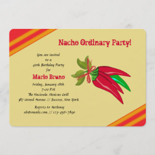Chilli Peppers Bouquet Invitation