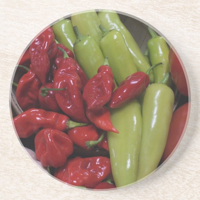 Chilli Peppers Coaster (Front)