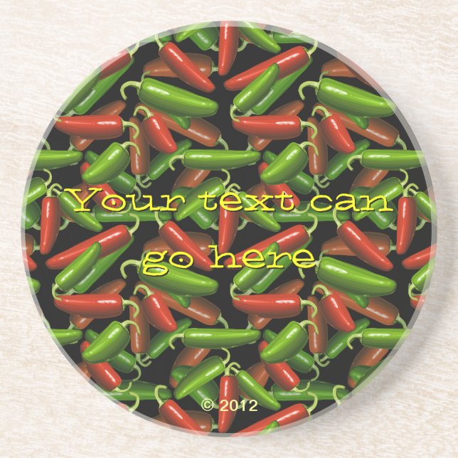 Chilli Peppers Coaster (Front)