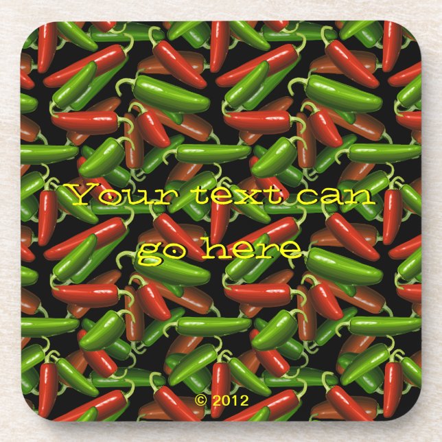 Chilli Peppers Coaster (Front)