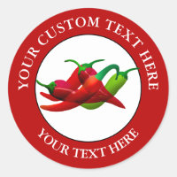 Chilli Peppers Custom Text Logo Icon 3"