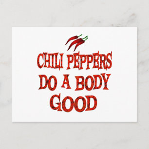 Chilli Peppers Do Good Postcard