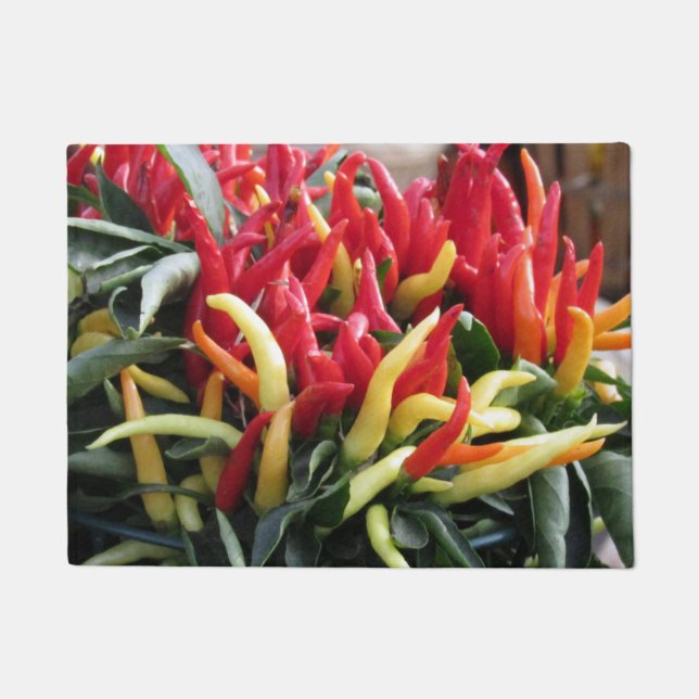 Chilli Peppers Door Mat (Front)