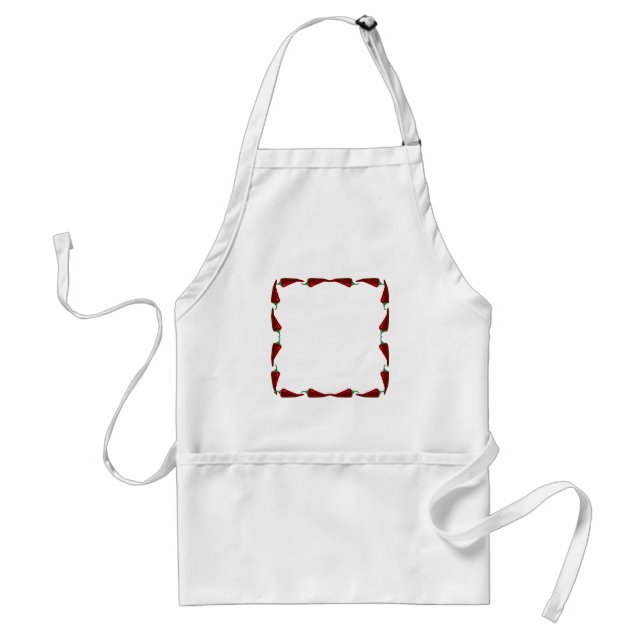 Chilli peppers end to end frame graphic standard apron (Front)