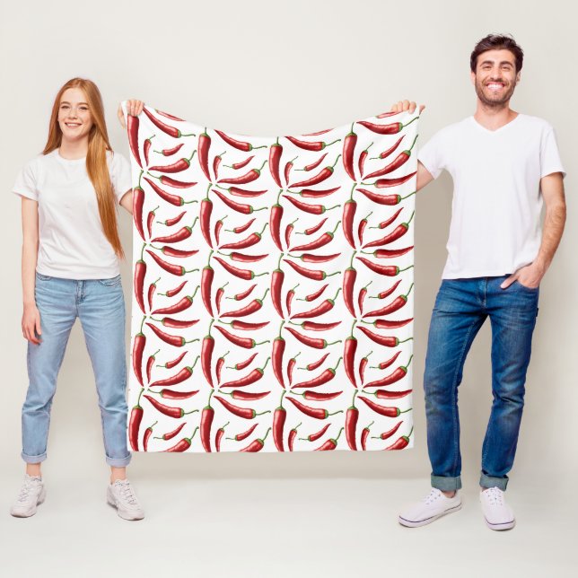 Chilli Peppers fleece blankets (In Situ)
