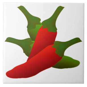 Chilli Peppers Kitchen Ceramic Tile