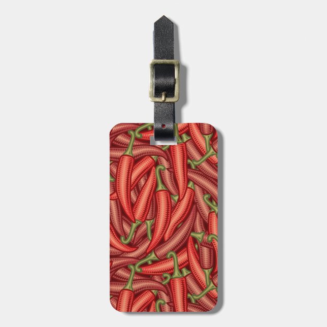 Chilli Peppers Luggage Tag (Front Vertical)