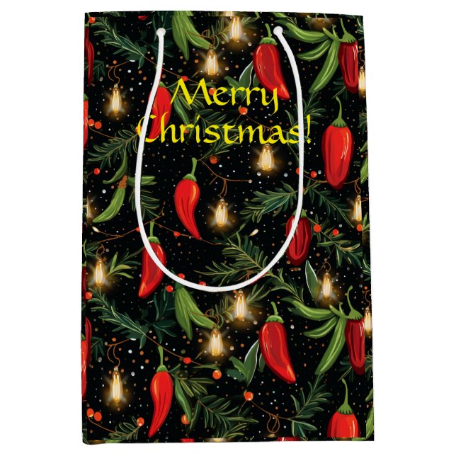 Chilli Peppers Medium Gift Bag (Front)