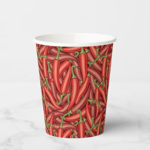 Chilli Peppers Paper Cups