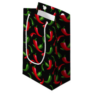Chilli peppers pattern small gift bag