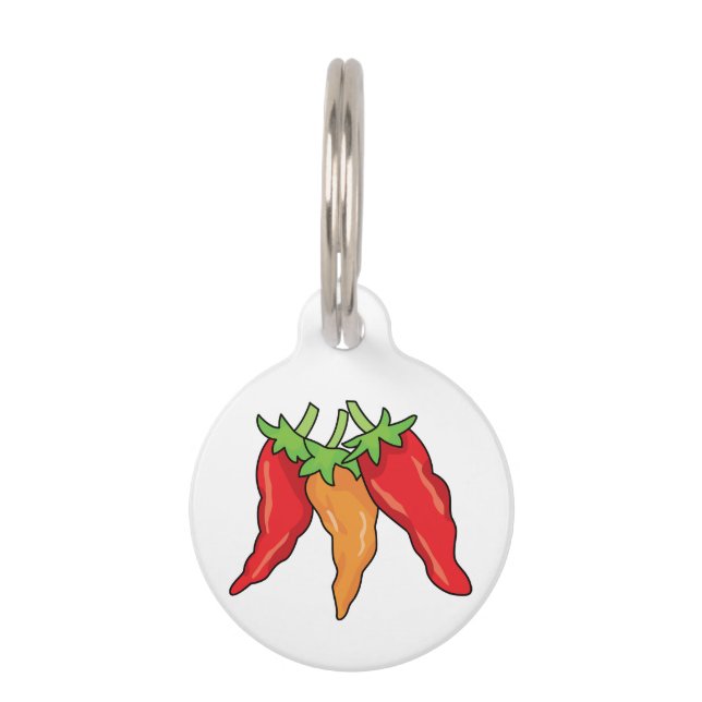 Chilli Peppers Pet Tag (Front)