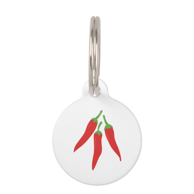 Chilli Peppers Pet Tag (Front)