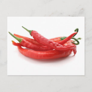 chilli peppers postcard