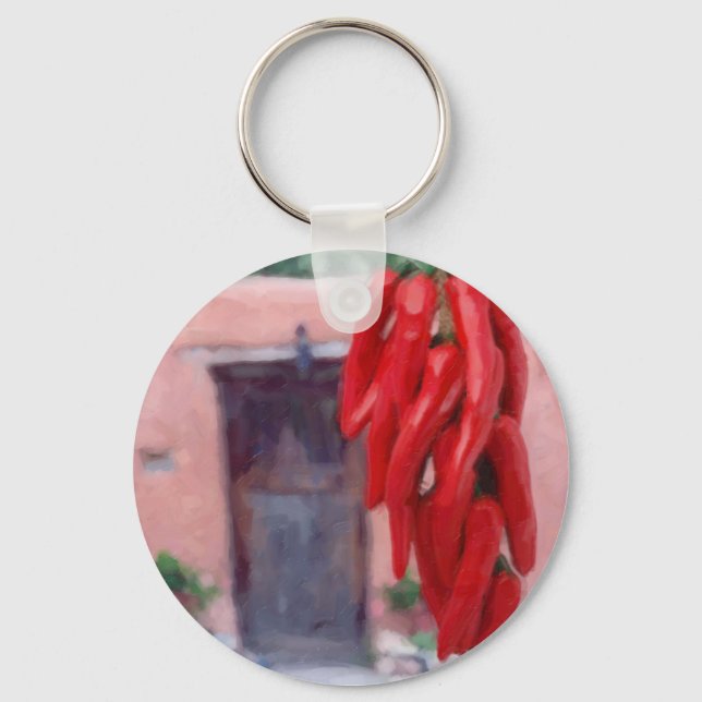 Chilli Peppers Ristra Key Ring (Front)
