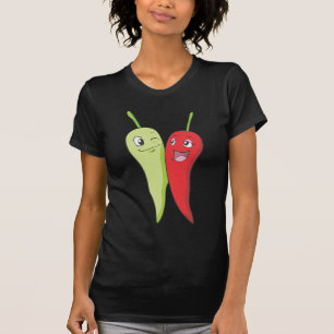 Chilli Peppers T Shirt   Red Green Chilli Peppers