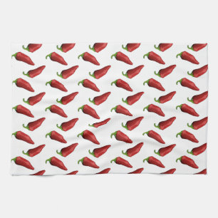 Chilli peppers tea towel