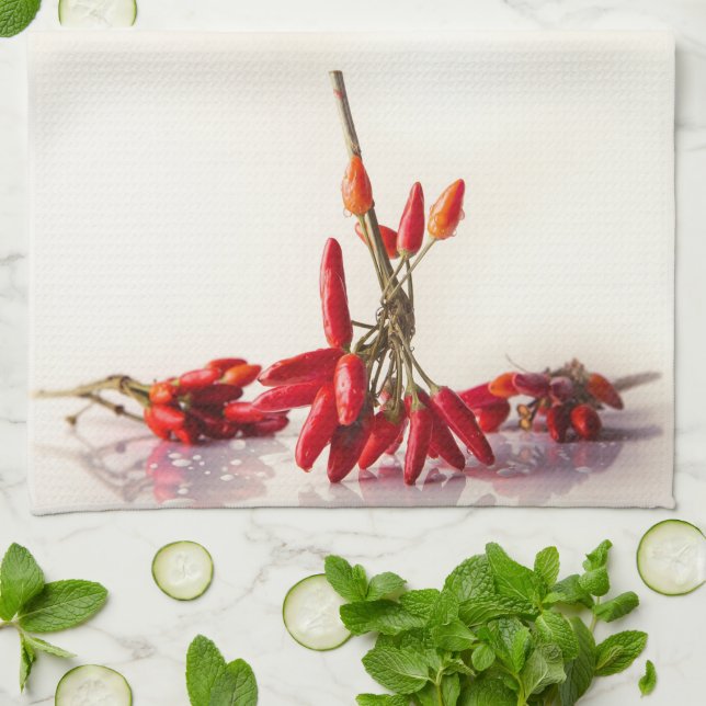 Chilli Peppers Tea Towel (Folded)
