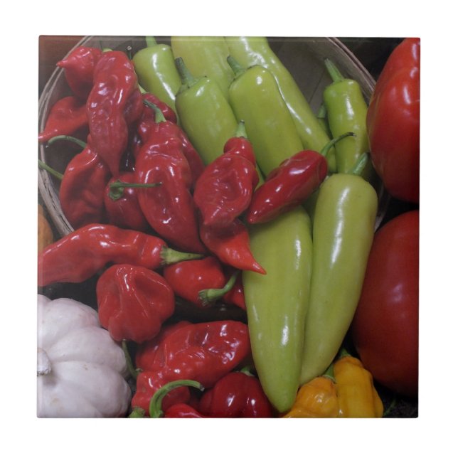 Chilli Peppers Tile (Front)