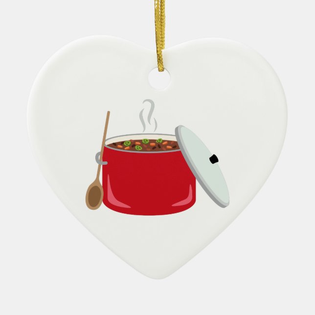 Chilli Pot Ceramic Ornament (Front)