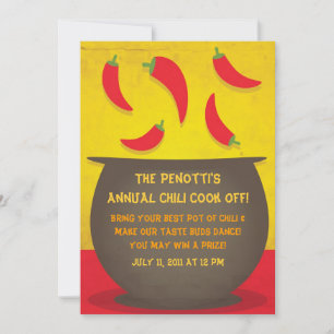 Chilli Pot - Cook Off Invitation