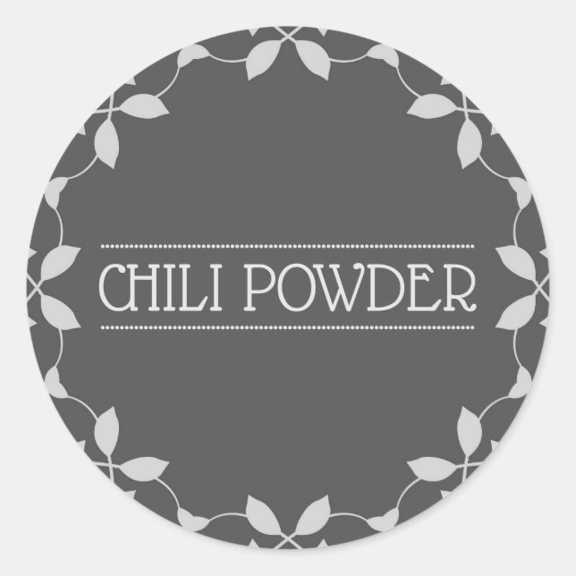 Chilli Powder Spice Jar Label (Front)