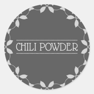 Chilli Powder Spice Jar Label