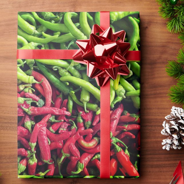 Chilli Red and Green Southwest Flavour Wrapping Paper (Creator Uploaded)