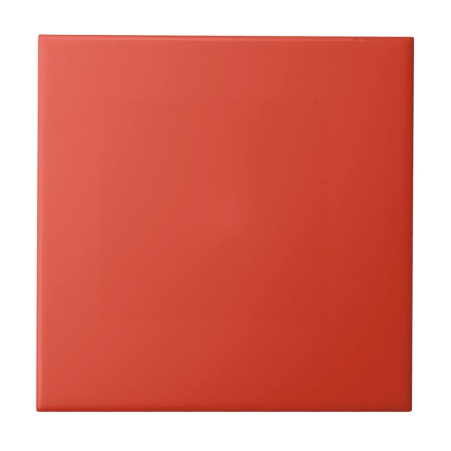 Chilli Red Ceramic Tile (Front)