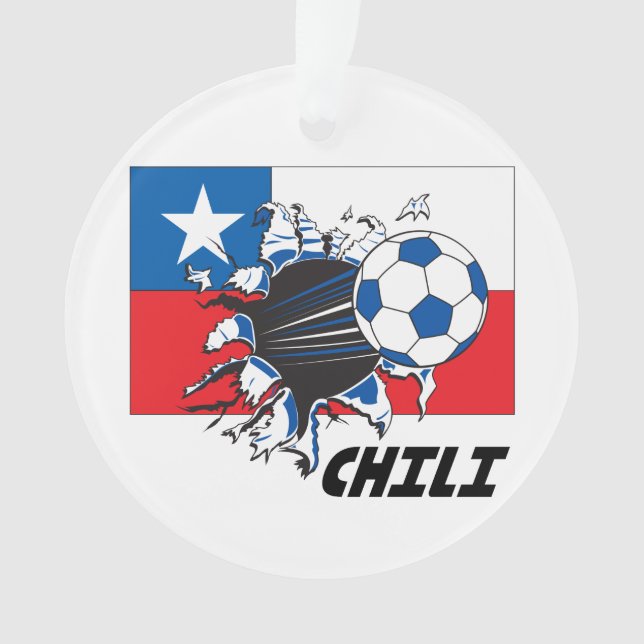 Chilli Soccer Team Ornament (Front)