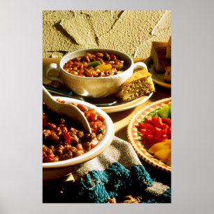 Chilli with Cornbread Poster