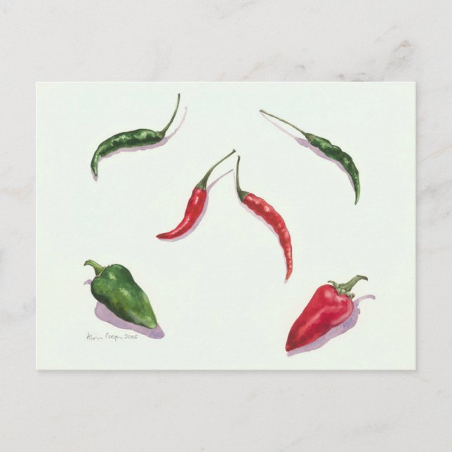 Chillies and Peppers 2005 Postcard (Front)