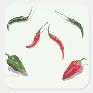 Chillies and Peppers 2005 Square Sticker