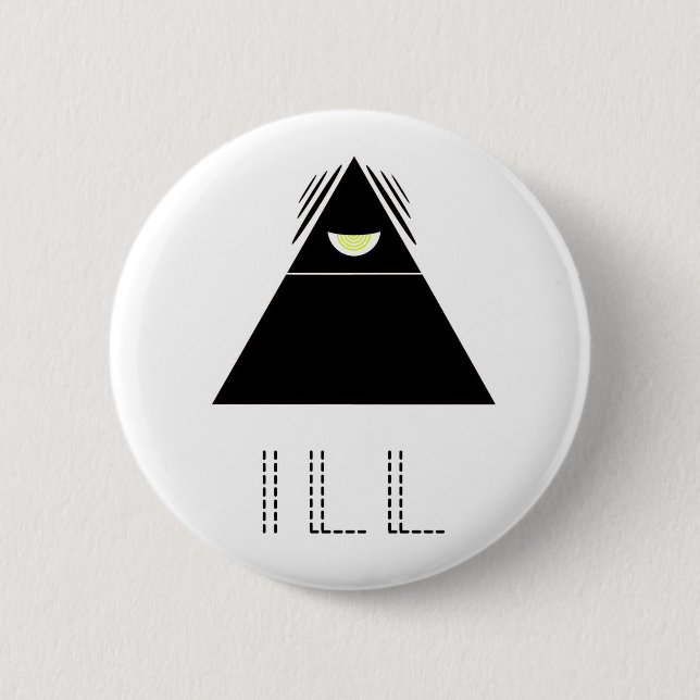 chillill 6 cm round badge (Front)