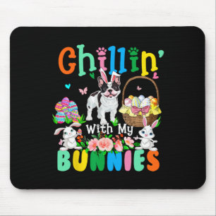 Chillin#39; With My Bunnies Easter Day Bunnies Fre Mouse Pad