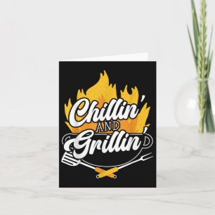 Chillin And Grillin Bbq Grillmaster Barbecue Card