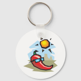 chillin chili pepper key ring